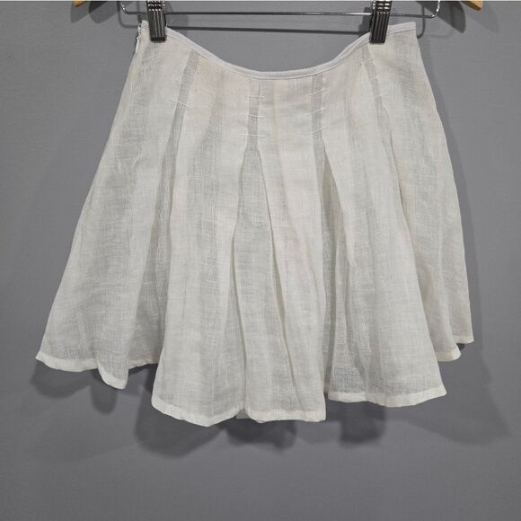 🐢 Fendi Linen Skirt Size 8. Like New! Guaranteed Authentic!! - Picture 14 of 16